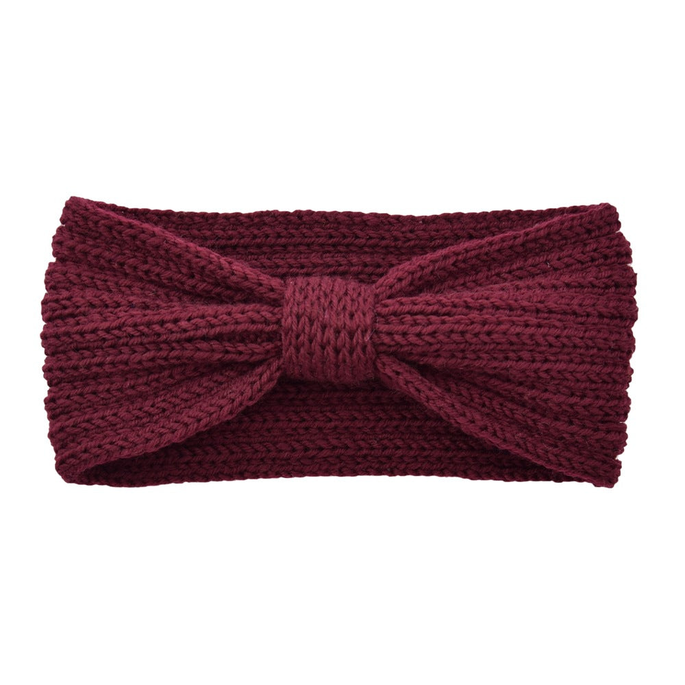 European and American flat stitch bow headband