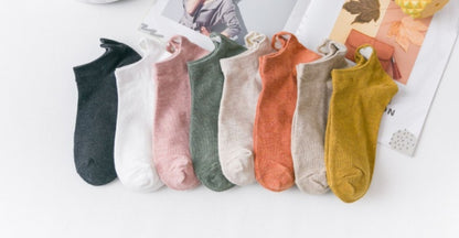 Heart embroidery sock sock casual cotton socks woman