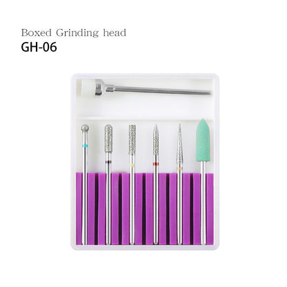 Nail ceramic tungsten steel alloy polishing head set