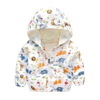 Children's cartoon dinosaur jacket