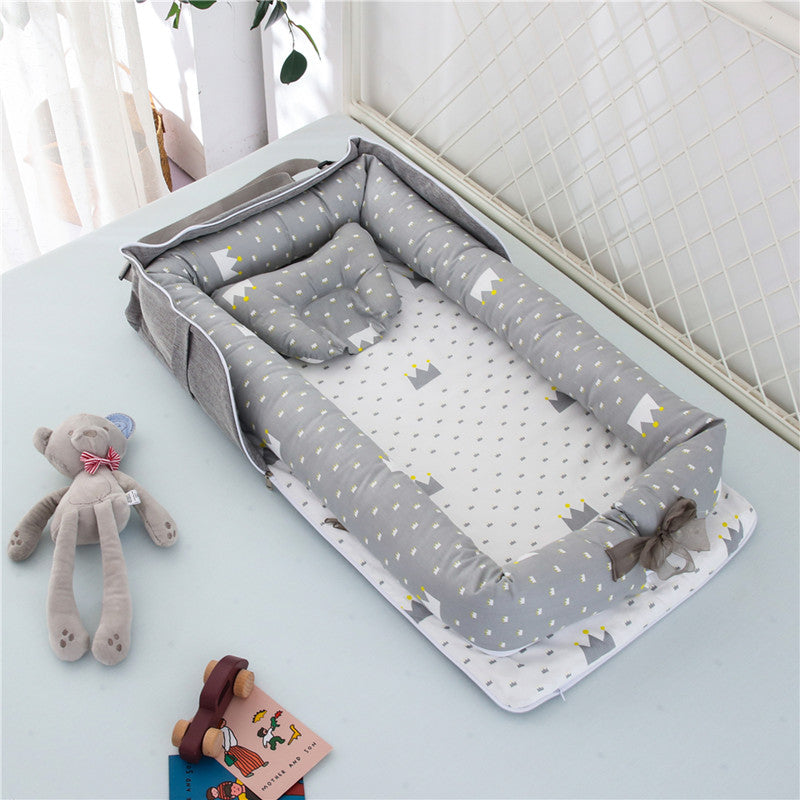 Cotton Portable Baby Crib Newborn Foldable