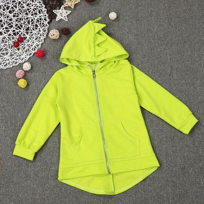 Children kids baby coat jacket dinosaur style hooded