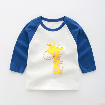 Baby cotton long sleeve T-shirt