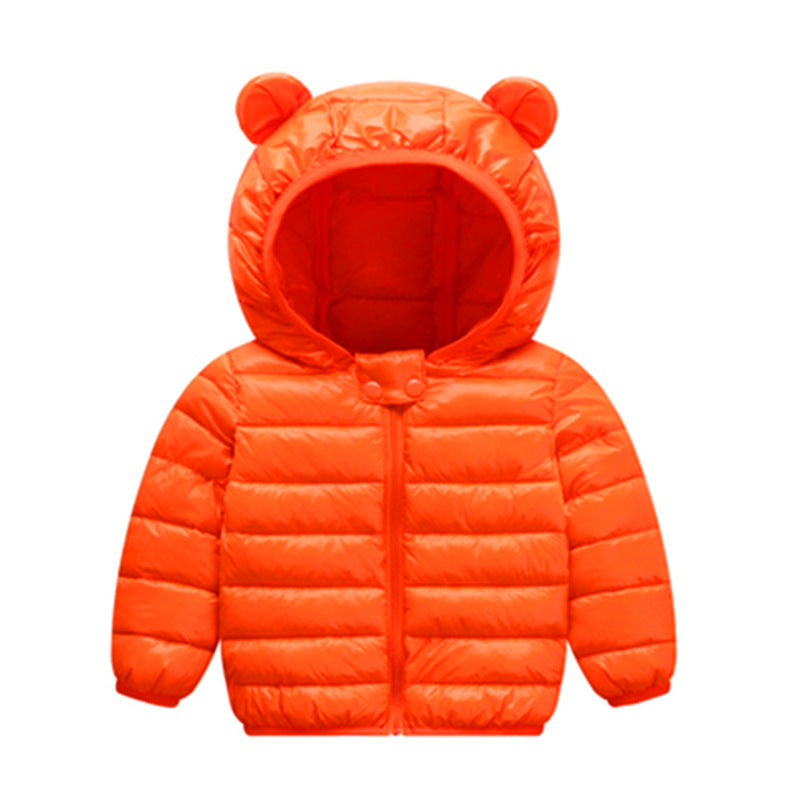 Children's down jacket autumn and winter warm coat light cotton padded coat