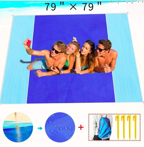 Sand Free Beach Mat, Sand Proof Mat is Easy to Clean and Dust Prevention