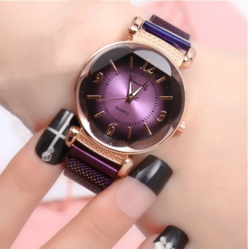 Gradient color trend watch ladies fashion casual