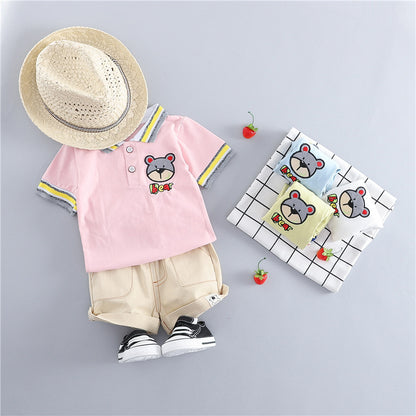 Children's clothing Korean short sleeve suit