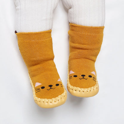 Winter Thickened Combed Cotton Baby Toddler Shoes Socks