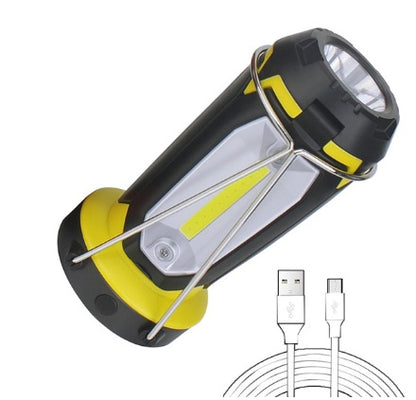 Outdoor multi-function LED tool light COB flashlight USB charging hook car maintenance work light camping light