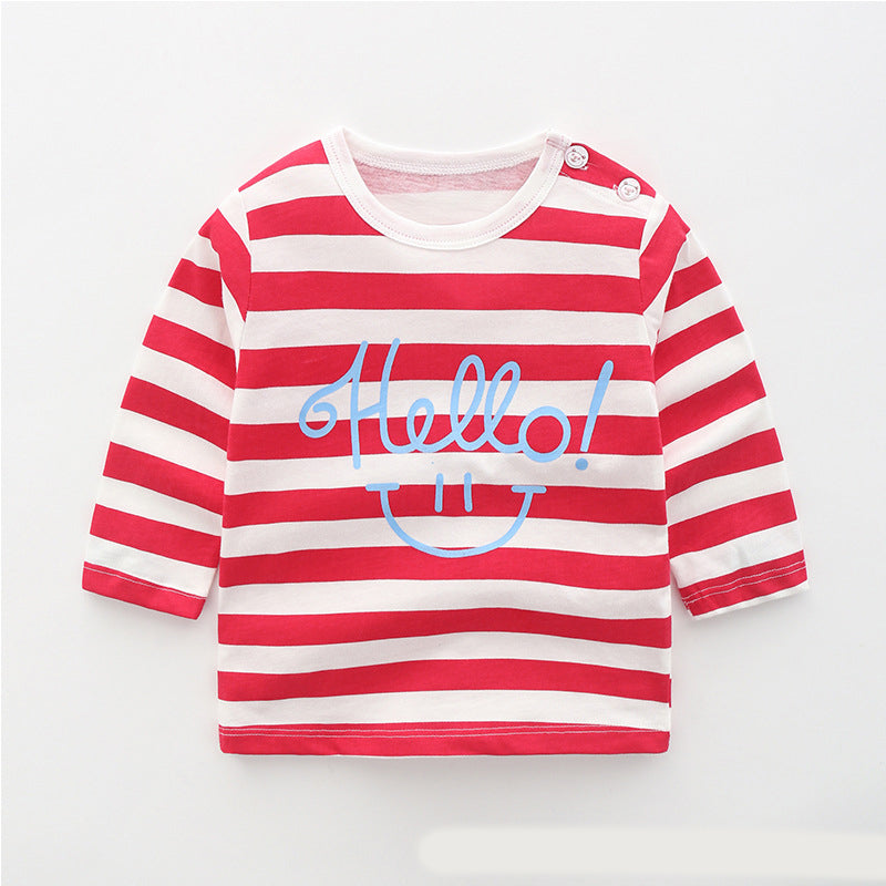 Baby cotton long sleeve T-shirt