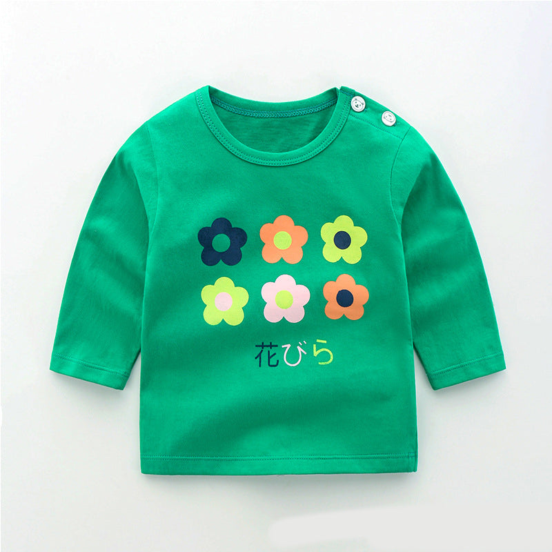 Baby cotton long sleeve T-shirt