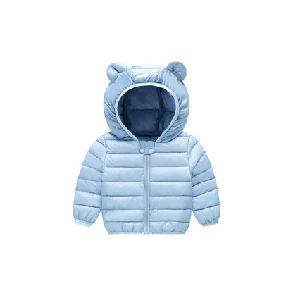 Children's down jacket autumn and winter warm coat light cotton padded coat