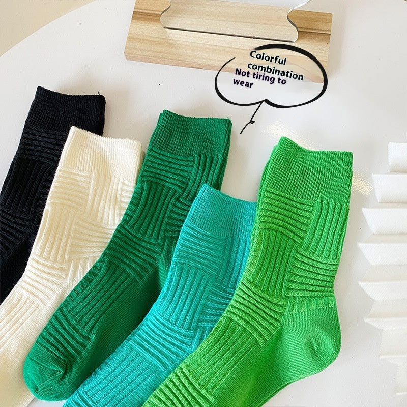 Women's Breathable Wicking Solid Color Socks