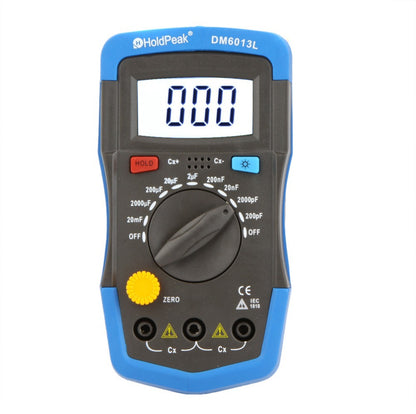 Capacitance and inductance meter backlight display