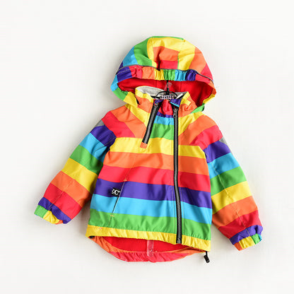 Children's hooded trench coat