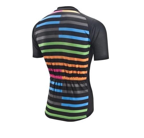 Short Sleeve Cycling Jersey - Stripes