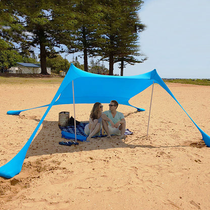 Beach sun shade arbor