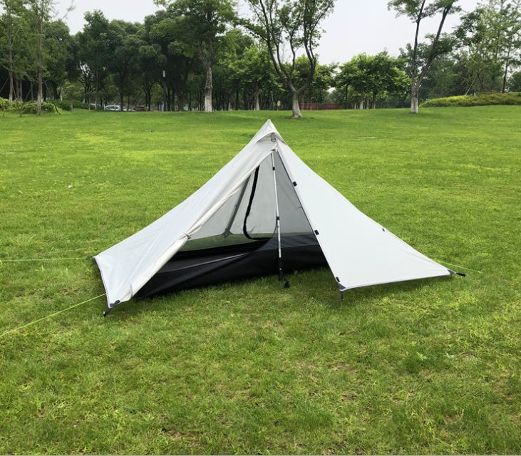 Portable camping pyramid tent single outdoor equipment camping supplies