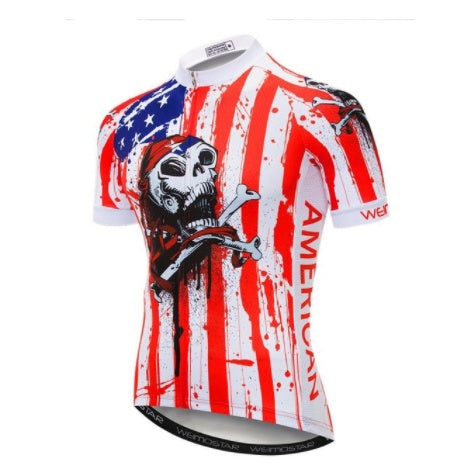 Weimostar skull jersey men's pirate jersey