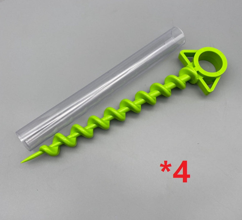 Tent nailed spiral horn plastic nail