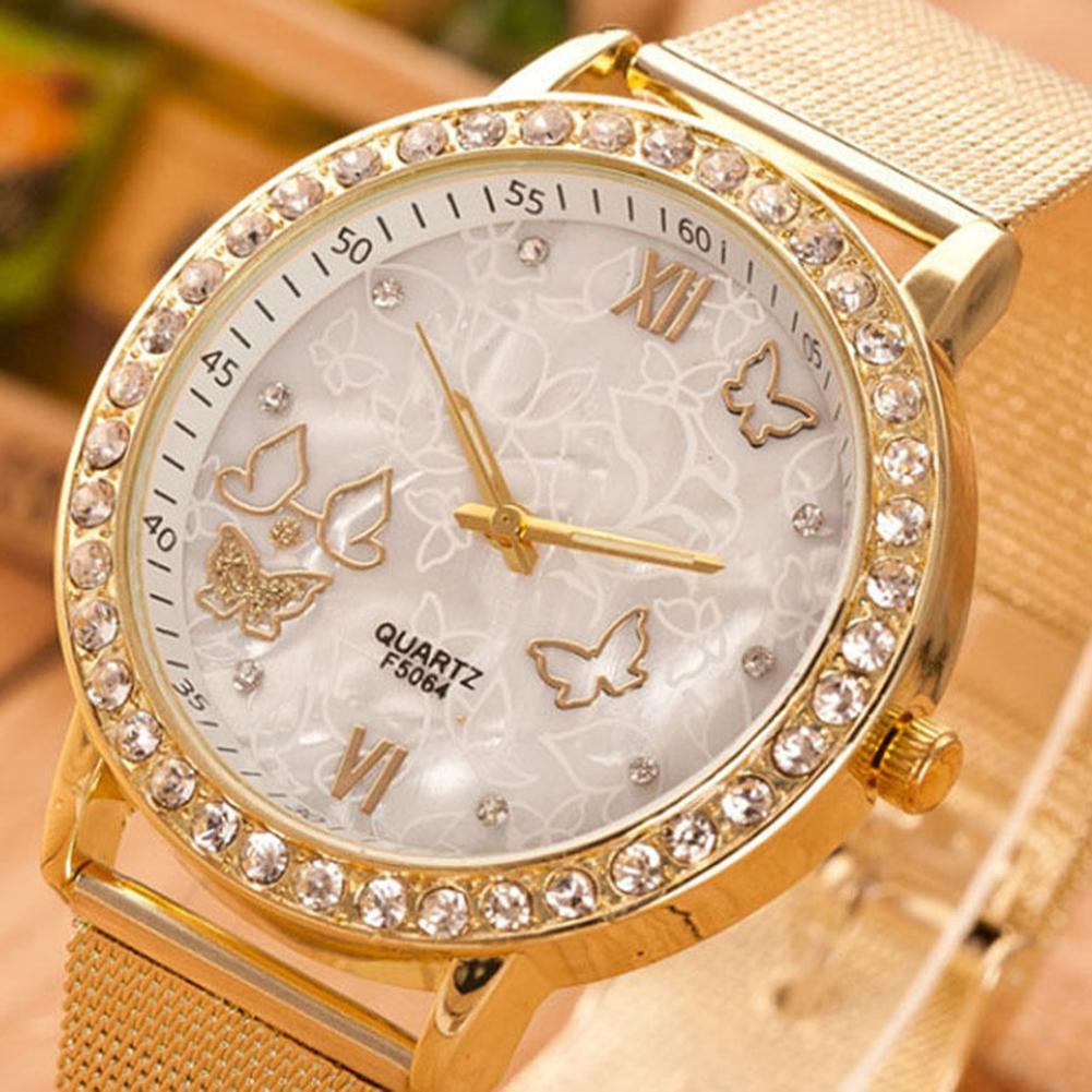 Ladies Watch Roman Numerals and Diamonds British Watch