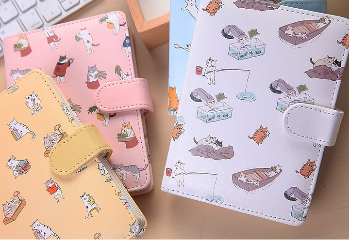 King Valley Ukiyoga Large 32K Creative Cartoon Magnetic Buckle Notebook Notebook Books New