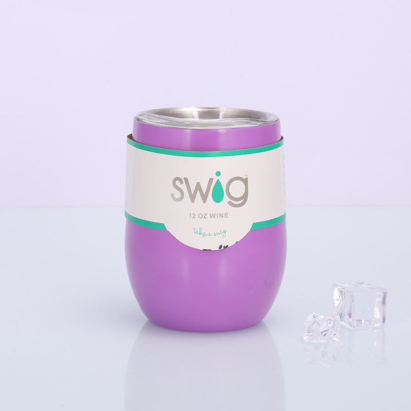 Swig Eggshell Cup 12oz Stainless Steel Wine Mug