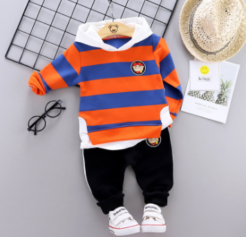 Children's wear baby suit children's striped suit