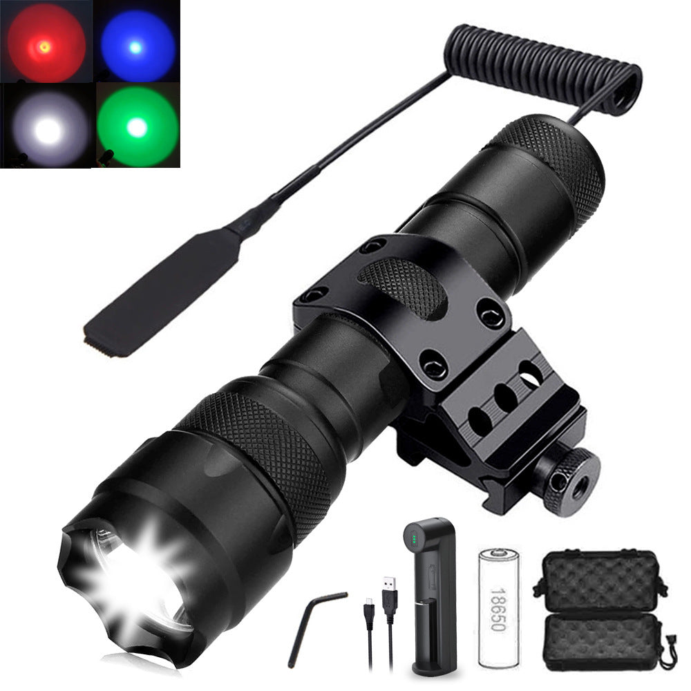 WF 502B T6 Flashlight Set Wire Control Aluminum Alloy