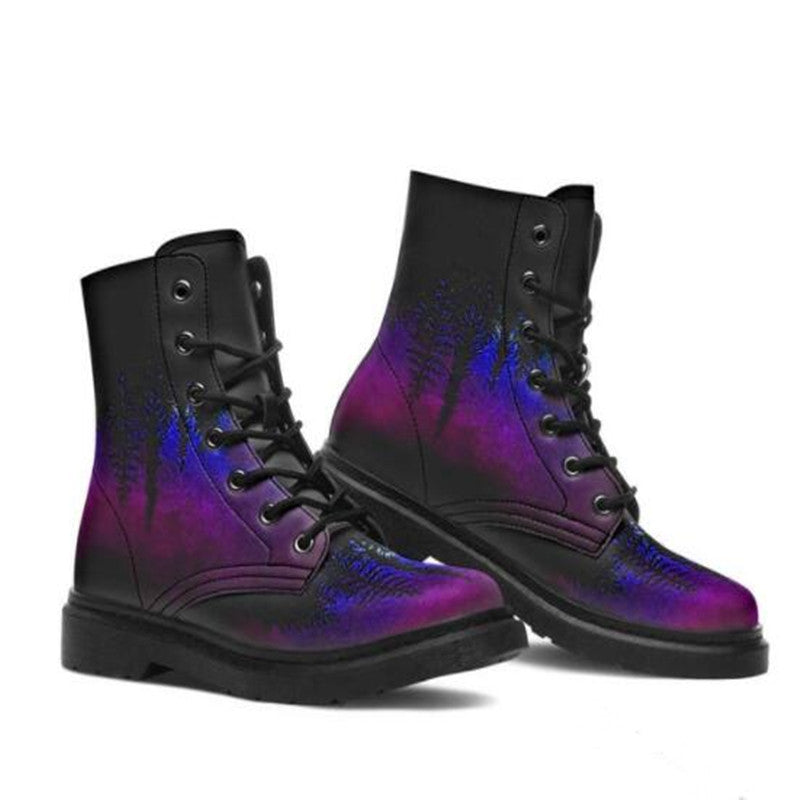 Women's Digital Printed High-Top Martin Boots