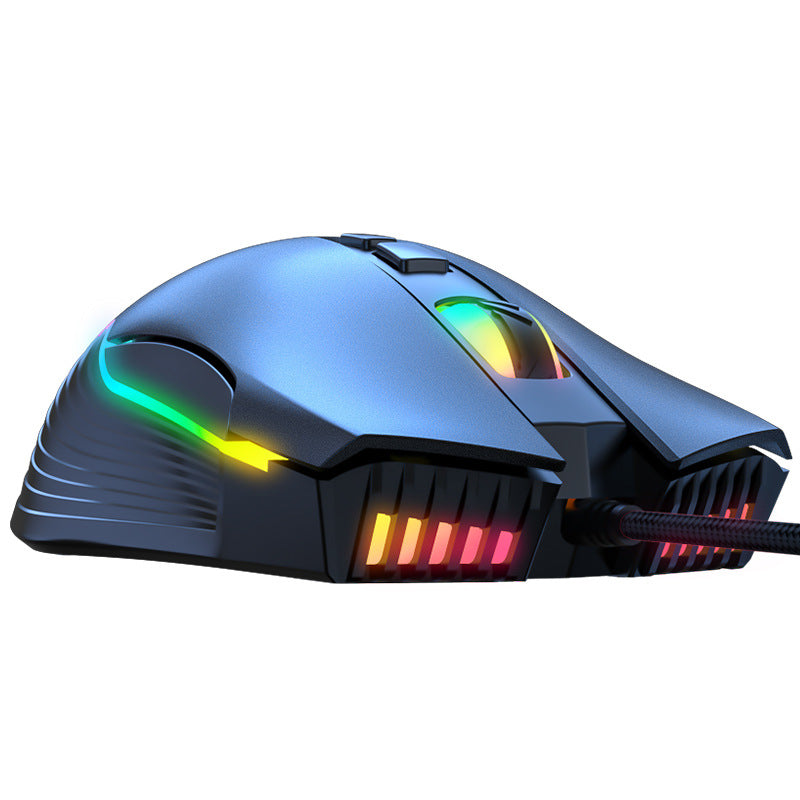 Gaming gaming mouse seven-speed DPI adjustable RGB light