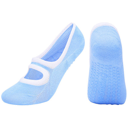 Open-back non-slip gym indoor floor socks