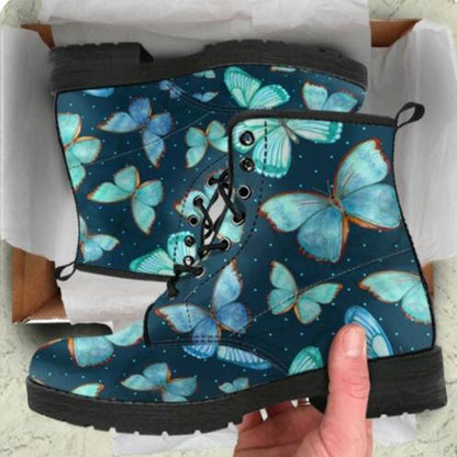 Women's Digital Printed High-Top Martin Boots