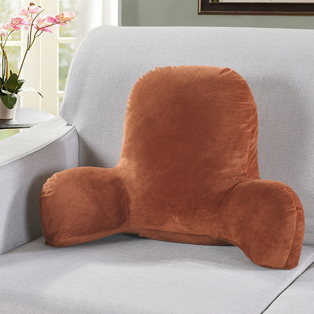 Solid color corduroy cushion with armrest waist