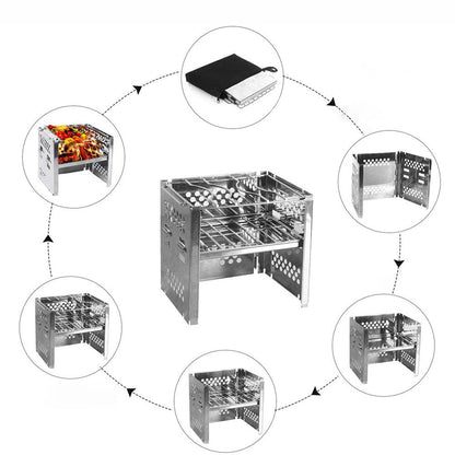 Firewood stove mini barbecue