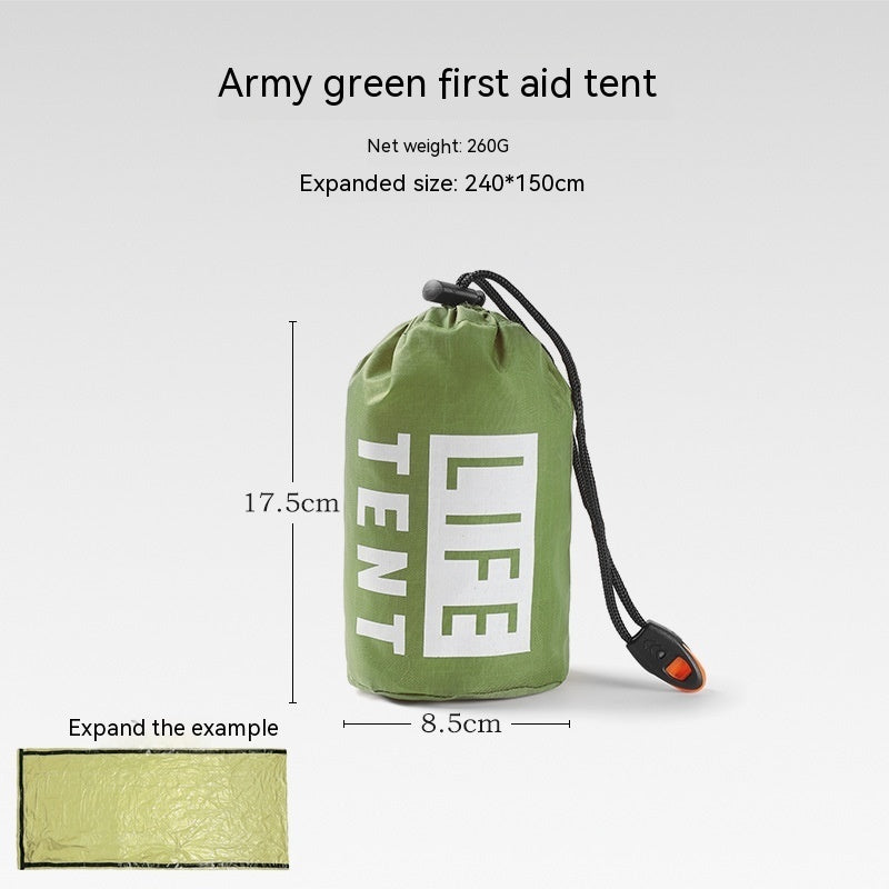 Portable Outdoor Disaster Relief Tent Camping Temporary Simple Sleeping Bag Warm Emergency Blanket