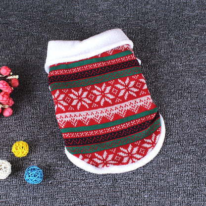 Dog Christmas Fall Winter Cotton Sweater