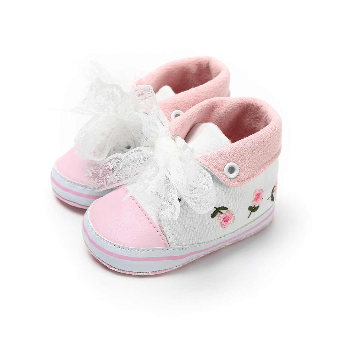 Help Embroidered Baby Princess Shoes