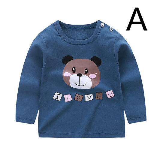 Baby Clothes Boys And Girls Cotton Long-sleeved T-shirt