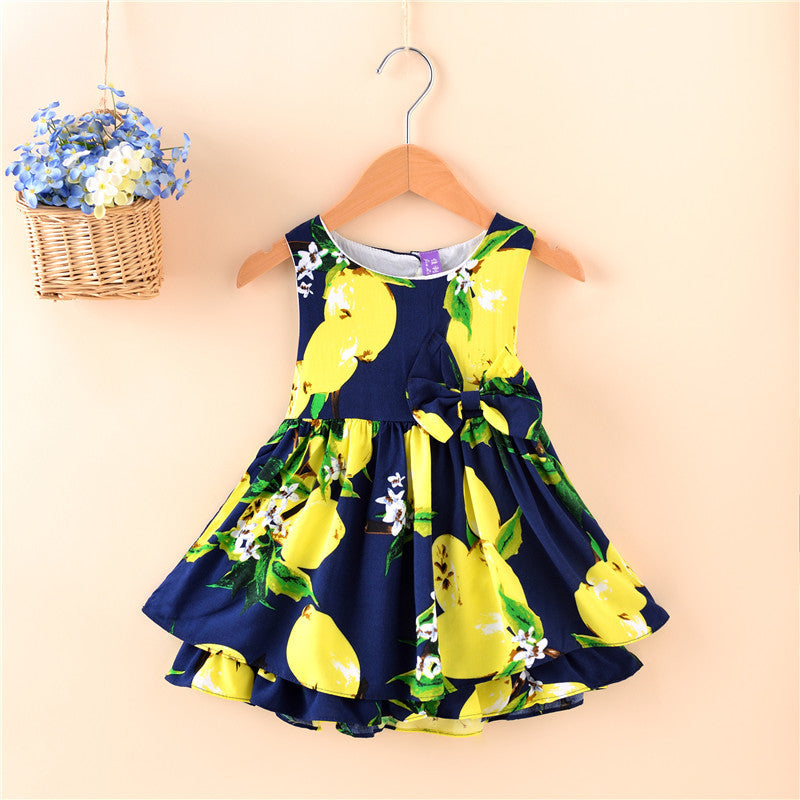 Direct Selling Summer Children's Wear, Sleeveless Sleeveless Princess Skirt, European And American Girl Dress, Foreign Trade Children's Skirt