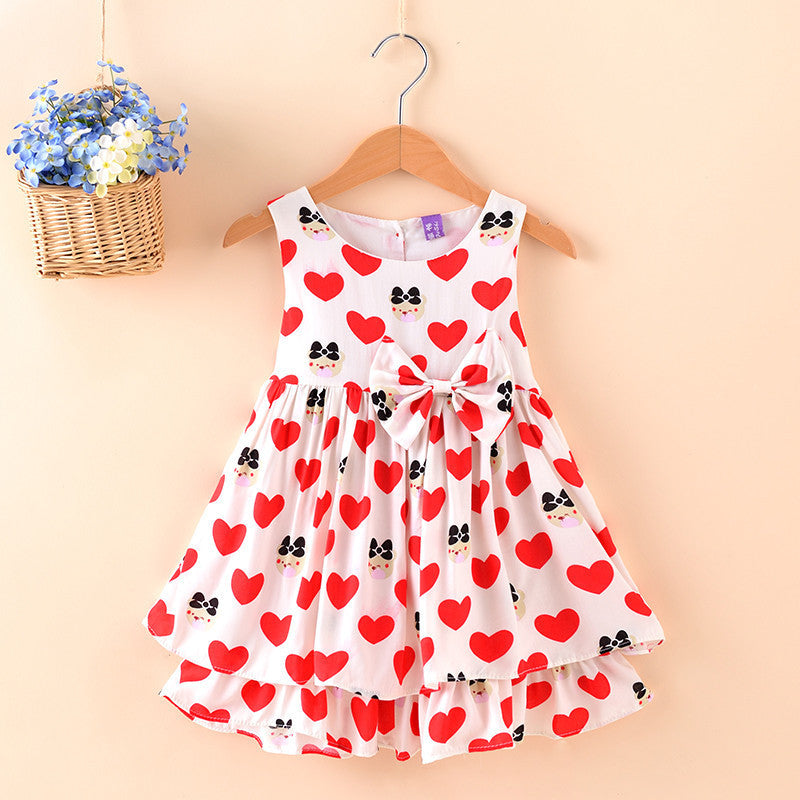 Direct Selling Summer Children's Wear, Sleeveless Sleeveless Princess Skirt, European And American Girl Dress, Foreign Trade Children's Skirt