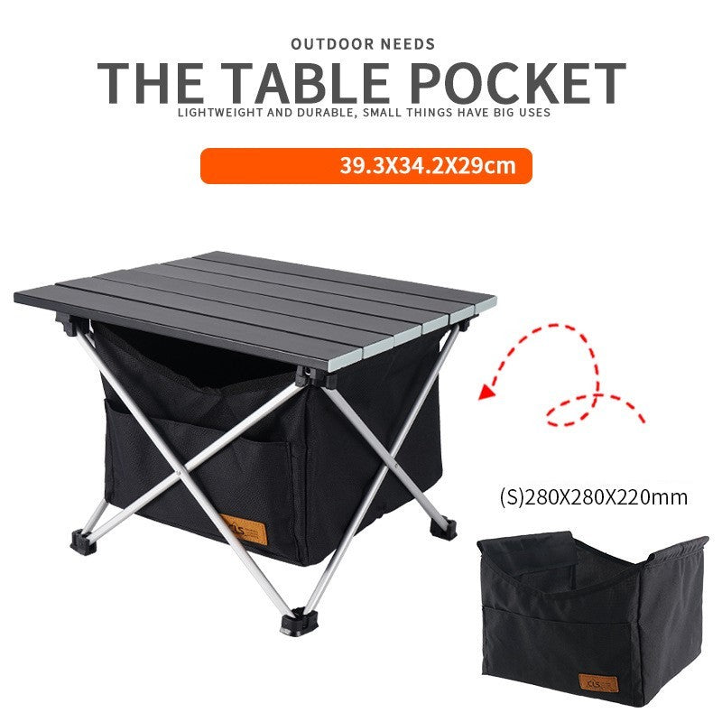 Outdoor aluminum alloy folding table