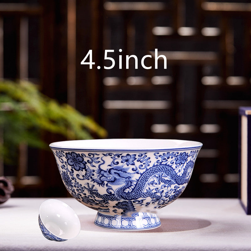 Household Noodle Bowls Ceramic Bone China For Eating