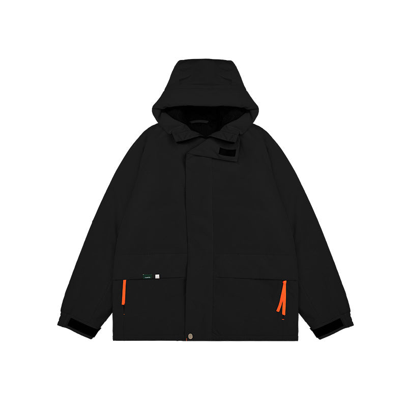 American Street Tide Brand Windproof Hooded Velcro Cotton Suit