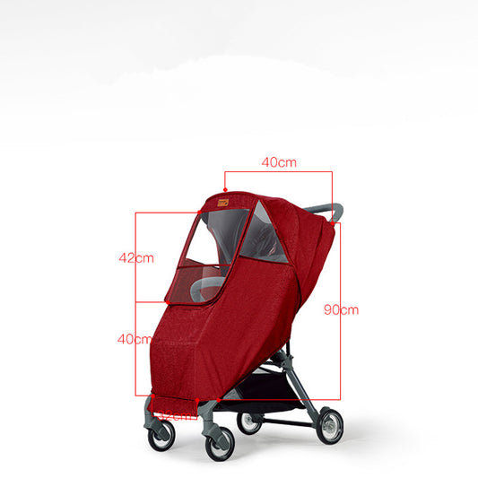 Universal baby carriage rain cover