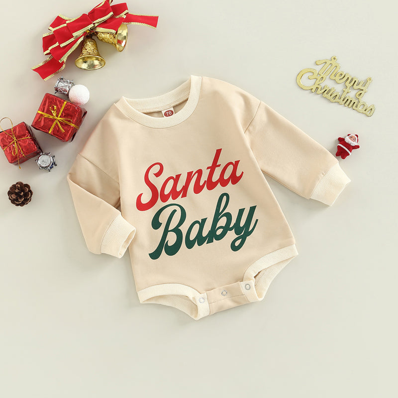 Baby Boy Girls Christmas Outfit Romper Jumpsuit Sweatshirts