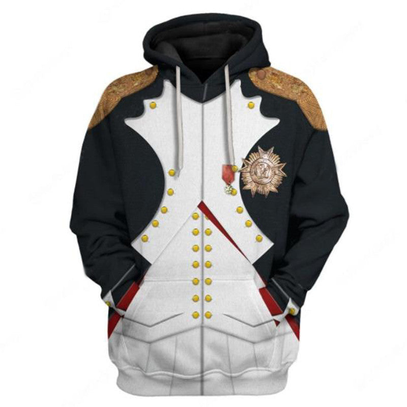 Historical Figures 3d Digital Printed Hoodie