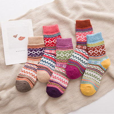 Warm women's rabbit wool socks, wool socks