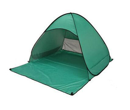 Sun protection automatically set up a beach tent