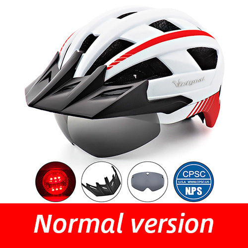 Driving helmet LED USB rechargeable bicycle helmet